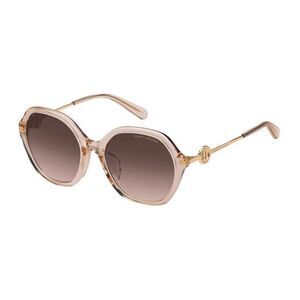 Marc Jacobs Sunglasses Square Full Rim, Transparent Brown Frame and Brown